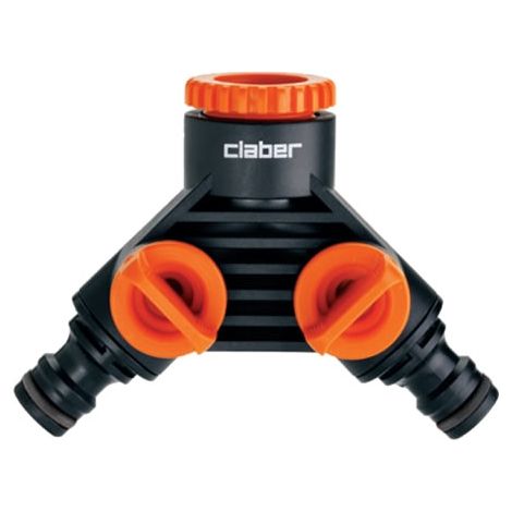 PRESA RUBINETTO DA GIARDINO A 2 VIE CON RUBINETTI INDIPENDENTI CLABER