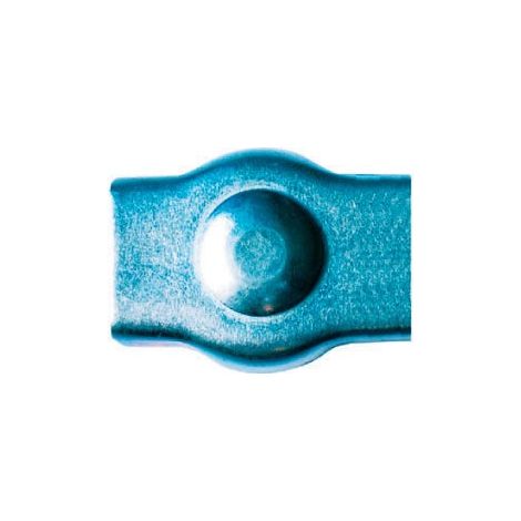 Serre-câble plat 1 boulon LEVAC Ø3 mm acier zingué - 5281B