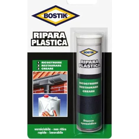 Bostik Plastic Repair Epoxy Stick Putty Light Grey (Mastic époxy gris clair)