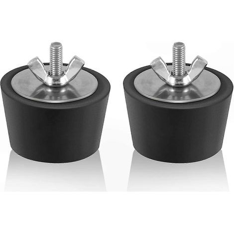 Set mit 2 Winterverschlussstopfen für Schwimmbecken, 1,25-1,5 Zoll / 32-38 mm, aus Gummi mit Edelstahlschrauben, geeignet für Schwimmbecken, Whirlpools und Wasserspiele. (1/5)