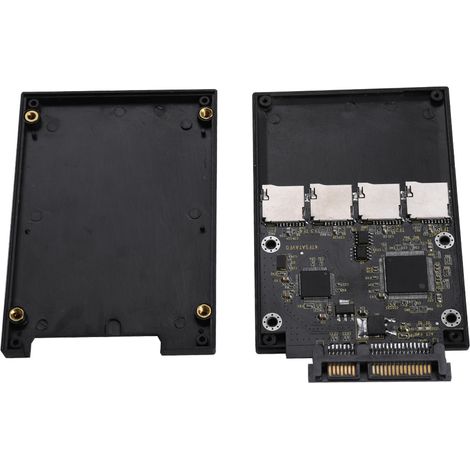 Adaptateur 4 Ports SATA pour Disques Durs et SSD via Cartes Mémoire