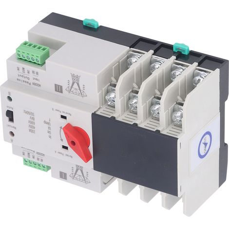 Automatischer Dual-Power-Umschalter 4P Schnellschaltung AC400V 100A für Haus und Fabrik (1/5)