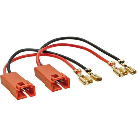 2 Cables adaptateurs haut-parleur compatible avec Fiat Ducato Multipla Punto 2 Scudo Citroen 99 - Peugeot 307