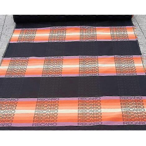 Housse de siège Recaro Hyper Bride de style JDM haute qualité en tissu, 100 cm x 160 cm, pour voiture de course, avec garniture de toit et panneau de porte Couleur : orange Recaro (1/5)