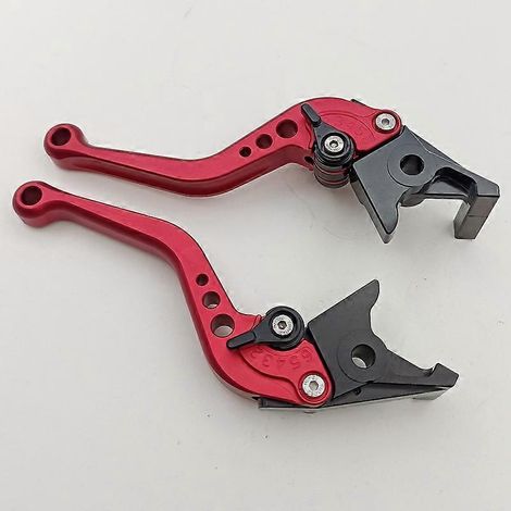 Convient pour les motos Honda XADV750, Fosha FORZA350 et NSS750 : levier de frein modifié (rouge 2). (1/5)