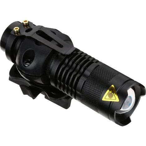 Lampe de Poche pour Casque, Lampe de Poche Del Portable Outdoor pour Casque ou Lampe de Poche Double lumière montée (1/4)