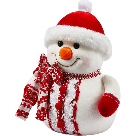 EDG Enzo De Gasperi Decoro Natale Uomoneve H 29 Cm White Red (1/2)