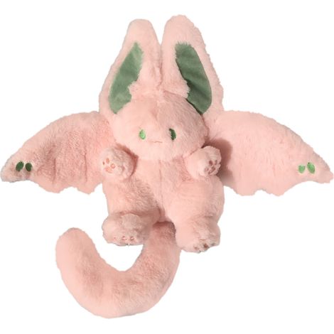 Peluche Lapin Rose Douce Remplie de Coton PP Ailes Longue Queue Jouet Câlin pour Enfants Adultes (1/5)
