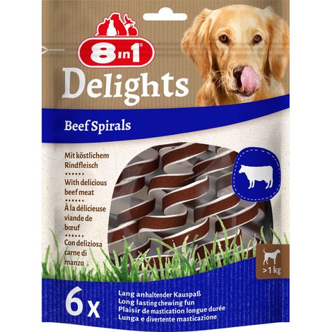 8in1 Hundeleckerli Delights Beef Spirals 60 g