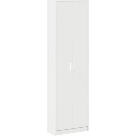 Meubles de Rangement,Armoire avec étagère Blanc 55 x 25 x 189 cm Bois d'ingénierie CFW427674 (1/5)