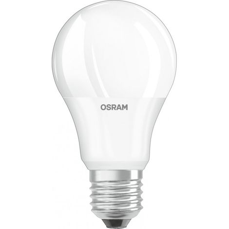 Ampoule LED dépolie standard E27, 4.9W , blanc chaud. (1/3)