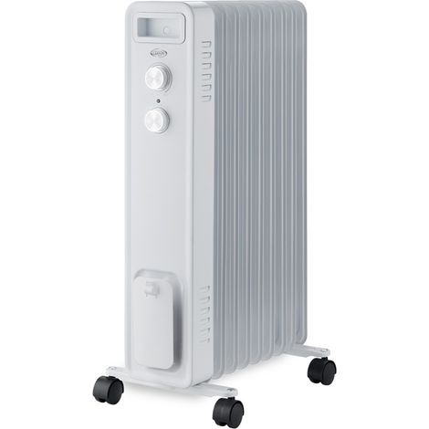 Argoclima Warm9 Radiatore ad Olio Minerale Diatermico da 9 Elementi, 2000W, Colore Bianco (1/5)