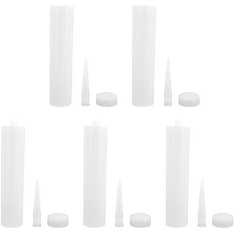 juegos de tubos de sellador de 300 ml, kit de boquilla extruida para sellador de silicona para bricolaje.