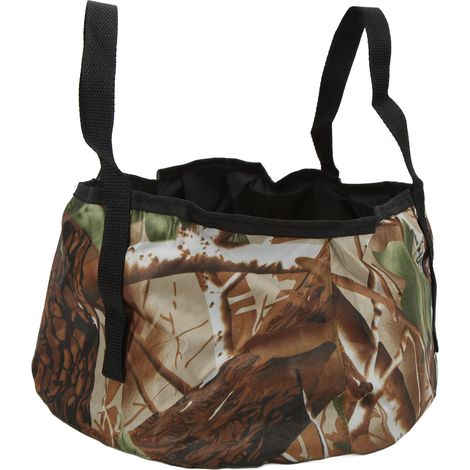 Bassin de camping pliable et résistant, design camouflage pour voyage et extérieur (1/5)