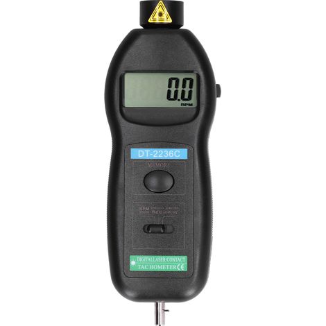 Digitaler Drehzahlmesser mit Kontaktmessung, Geschwindigkeitsmesser für die Kfz-Wartung, Motordiagnosegerät. (1/5)