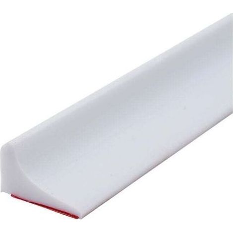 Barrière de douche en silicone élastique – Imperméable et anti-moisissure – Installation adhésive – Dimensions adaptables 1-10mm (1/5)