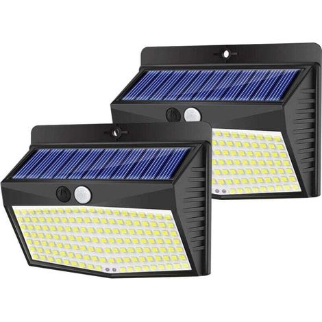 Lampe Solaire Exterieur,1pcs Lumiere Solaire Exterieur avec Détecteur de Mouvement, 138LED Spot Solaire IP65 Etanche Lampe Solaire (1/4)