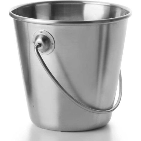 Ibili Garten Eimer Edelstahl Silber 10 cm