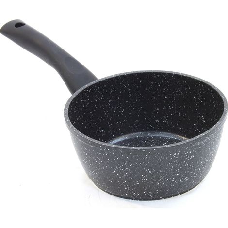 Casserole antiadhésive effet pierre aluminium tous feux induction CARACTERE