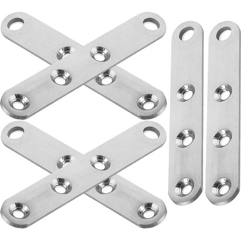 res en acier inoxydable pour petites portes et placards lot (1/5)