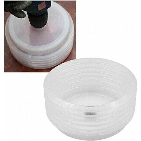 Perceuse collecteur de poussière - Scie cloche - Réservoir à cendres pour cloison sèche - Collecteur de poussière - Attrape-poussière - Pour ouvre-trous de 1,6 à 12,5 cm (1/4)
