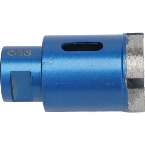 Meche ceramique diamant M14 38mm pour percage marbre granit, outil coupe durable bleu 68mm, 1 piece (1/5)