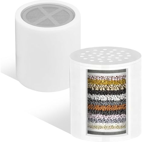 CCYKXA2 Pièces Filtre de Douche 30 Étapes, Cartouche Filtrante Remplaçable Universelle à Rendement pour Filtre de douche, Filtre Eau Douche pour Éliminer (1/5)