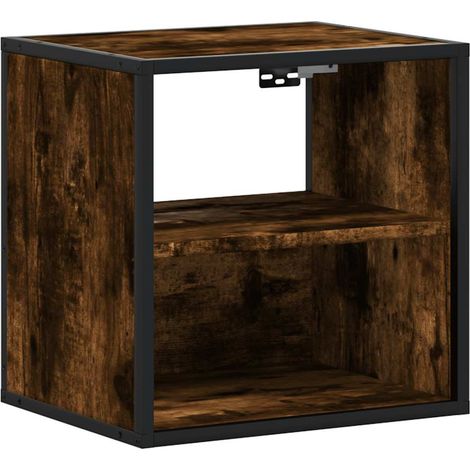 Maison Exclusive - Wand-Nachttisch Räuchereiche 40x31x39,5 cm