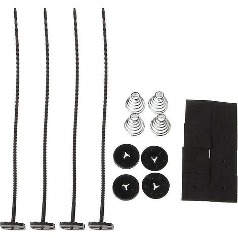 Kit de montage universel pour ventilateur de radiateur électrique automobile avec attaches et sangles en plastique (1/4)