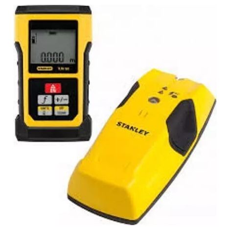 Télémètre laser Stanley TLM165 + détecteur de métaux et bois Stanley S100