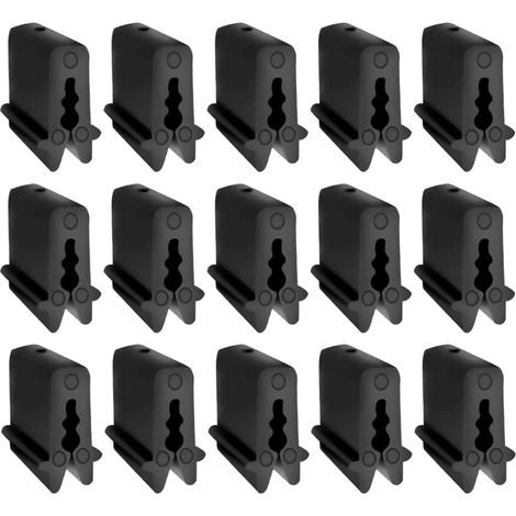 CCYKXA 100 Pieces Plastic Greenhouse Fixing Clips, Shade and Netting Clips, Reusable Garden and Greenhouse Clips for Tarpaulins and Solar Films
