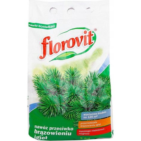 Fertilizante contra el oscurecimiento de las agujas (3 kg) Florovit 1 unidad. (1/5)