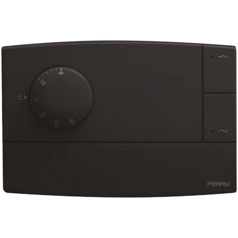 PERRY Termostato elettronico con spia serie “ZEFIRO” colore antracite - 1TITE510A