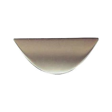 Poignée Elipse entraxe 32 mm zamak nickelé mat aspect inox - CADAP (1/3)