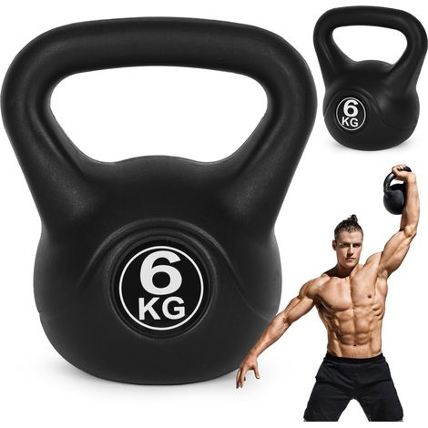 Kettlebell 6 kg for exercise, dumbbell, weight ball, fitness load, ModernHome (1/5)