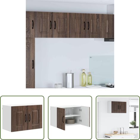 Holzschrank - Küchenschrank Kalmar Braun Eichen-Optik 60 x 31 x 40 cm (1/5)
