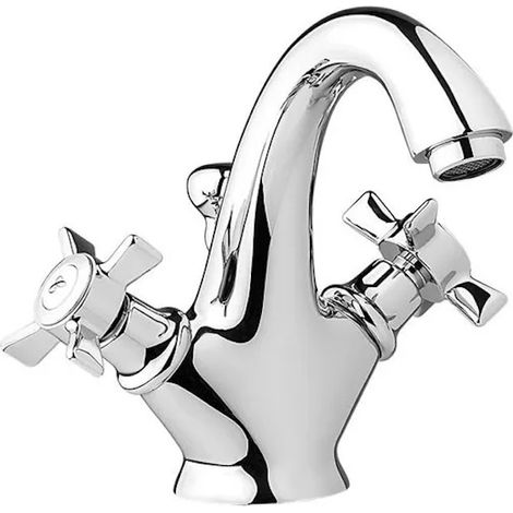 Mitigeur de lavabo chromé, rétro (1/2)