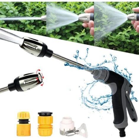 Getto ad alta pressione per tubo da giardino – Turbo Washer migliorato con potente onda d'urto, compatibile con tutti i rubinetti