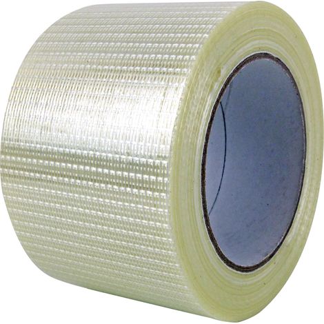 Lot de 12 Ruban adhésif armé chaîne et trame 75 mm x 50 M