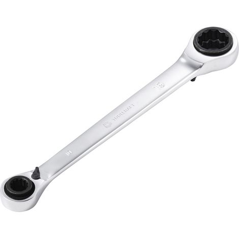 TOOLCRAFT TO-10781151  Doppel-Ringratschenschlüssel  Schlüsselweite (Metrisch) 10 - 19 mm (1/5)