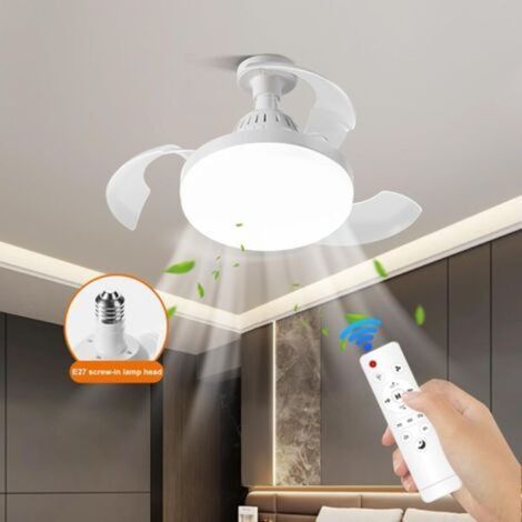 60W Ventilateur de plafond moderne avec éclairage LED, silencieux et télécommandé, flux d'air à faible niveau sonore et vitesses réglables, idéal pour la chambre, l'appartement, la cuisine, l (1/5)