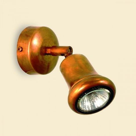 Spot classico lampadari bartalini tilly f1 gu10 led ottone faretto orientabile (1/5)