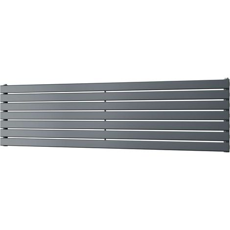 Typhoon Axis - Anthracite Horizontal Radiator H476mm x W1800mm Single Panel (1/3)