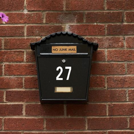 Autocollants réfléchissants pour boîtes aux lettres, chiffres de 0 à 9, pour l'adresse extérieure des maisons.