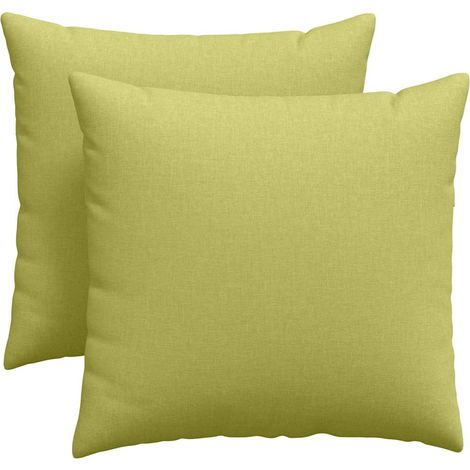 Maison Exclusive - Cuscini da Divano 2 pcs Verde chiaro 45 x 45 cm Tessuto