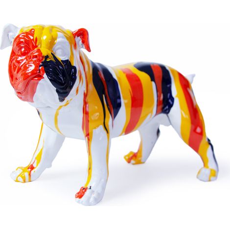 Statuetta Decorativa Cane Bulldog Kuatéh in Poliresina 40x20x26 cm Multicolor (1/5)