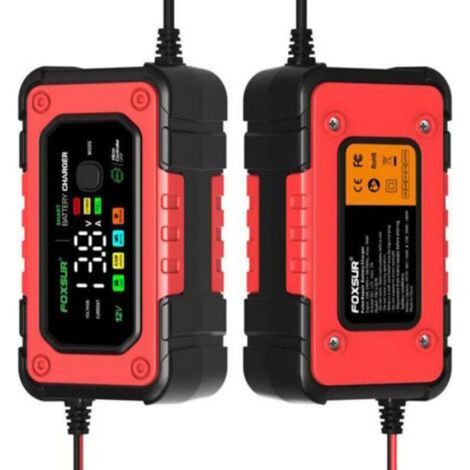Mainteneur de batterie intelligent - LUSKYKA - 12V/24V - Protections multiples - Réparation pour AGM/Gel/Wet/SLA (1/4)