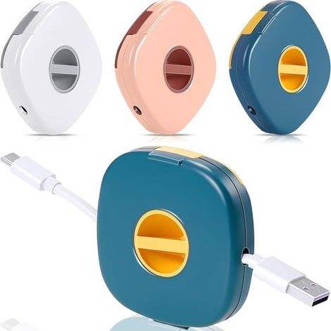 Kit di gestione cavi retrattile - Organizzatore per cavi telefonici in 3 pezzi (1/5)