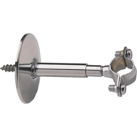 Blanc Habitat – Collier de serrage extensible 60-75mm – Diamètre 16mm – Chromé – Pour bois dur et teck