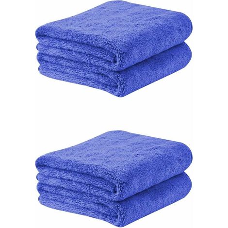 Green Mobility-4pcs Tissu microfibur convivial avec des chiffons de polissage sans peluchoires extrêmement absorbants et doux pour le soin de la voiture et de la moto - Microfibuers de voiture - 30 x (1/5)